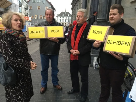Petition gegen Schliessung der Helvetiapost: Unsere Post muss bleiben!