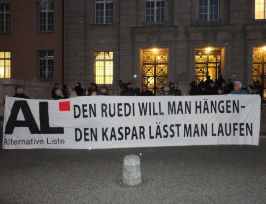 Den Ruedi will man hängen – den Kaspar lässt man laufen!