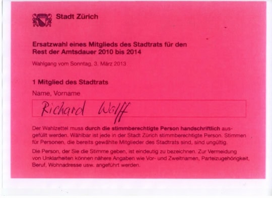 Die Crux mit dem Namen auf dem Wahlzettel