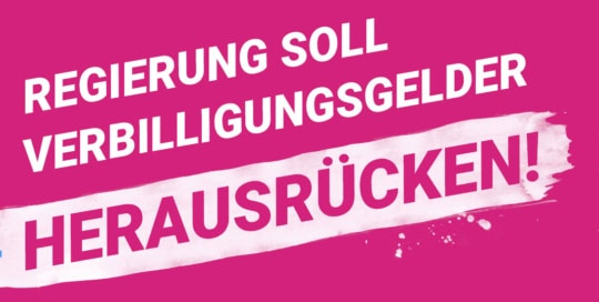Regierung soll Verbilligungsgelder herausrücken